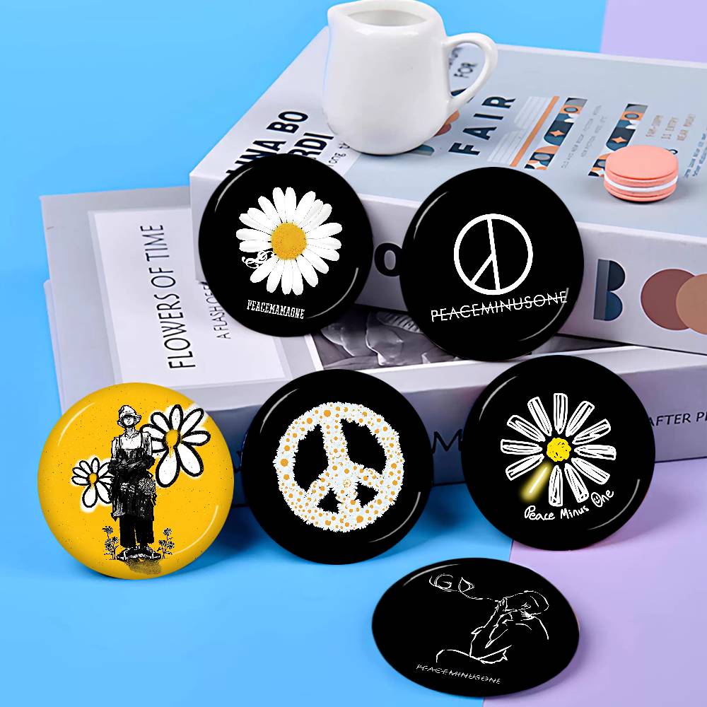 Peat Pellet Tray - P-P-Peaceminusones 로고 58mm 동물 캐릭터 재미있는